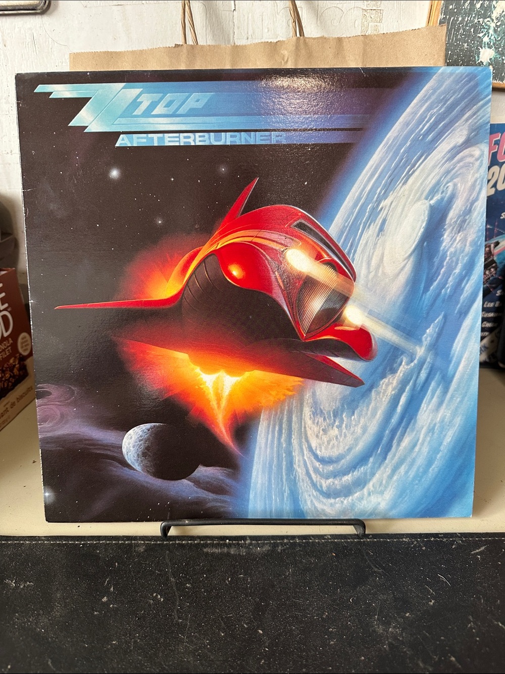ZZ TOP AFTERBURNER LP ALBUM VINTL VGC